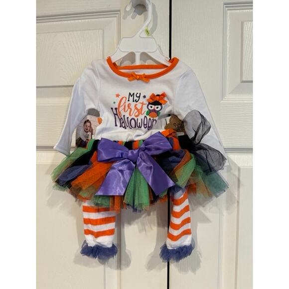 NEW Baby Girl My First Halloween Costume 3-PC Outfit Set 3 Months - Picture 2 of 8